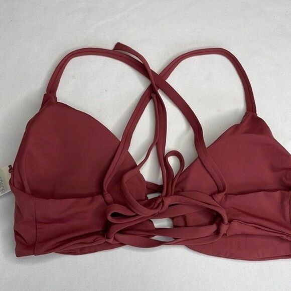 L*SPACE WOMENS SIZE DD - CUP CURRANT SENSUAL SOLIDS FLYNN TOP - Picture 6 of 8